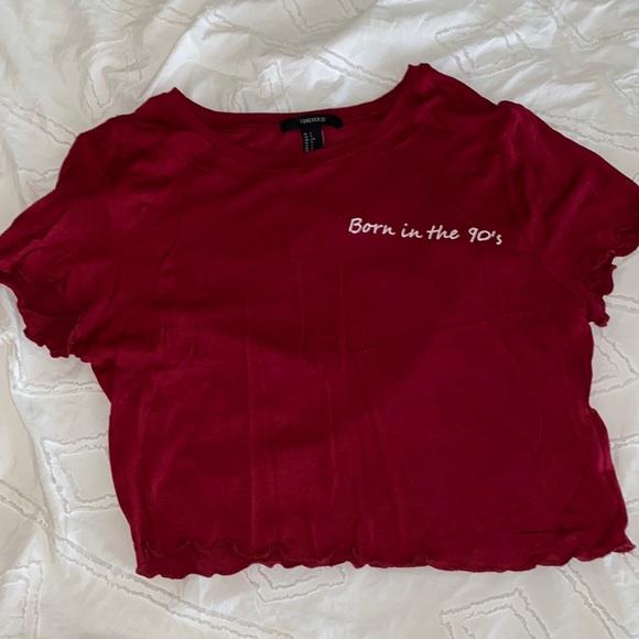 “Born in the 90’s” crop top - Picture 1 of 2